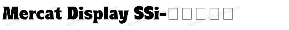 Mercat Display SSi字体转换